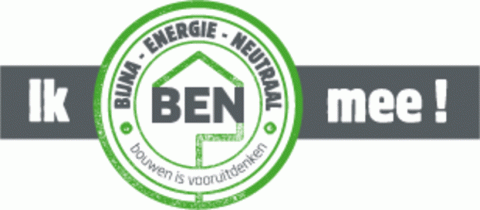 Logo van bijna energie neutraal bouwen/BEN-woning
