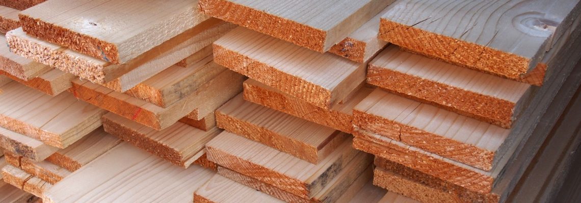 Houten planken voor houtskeletbouw